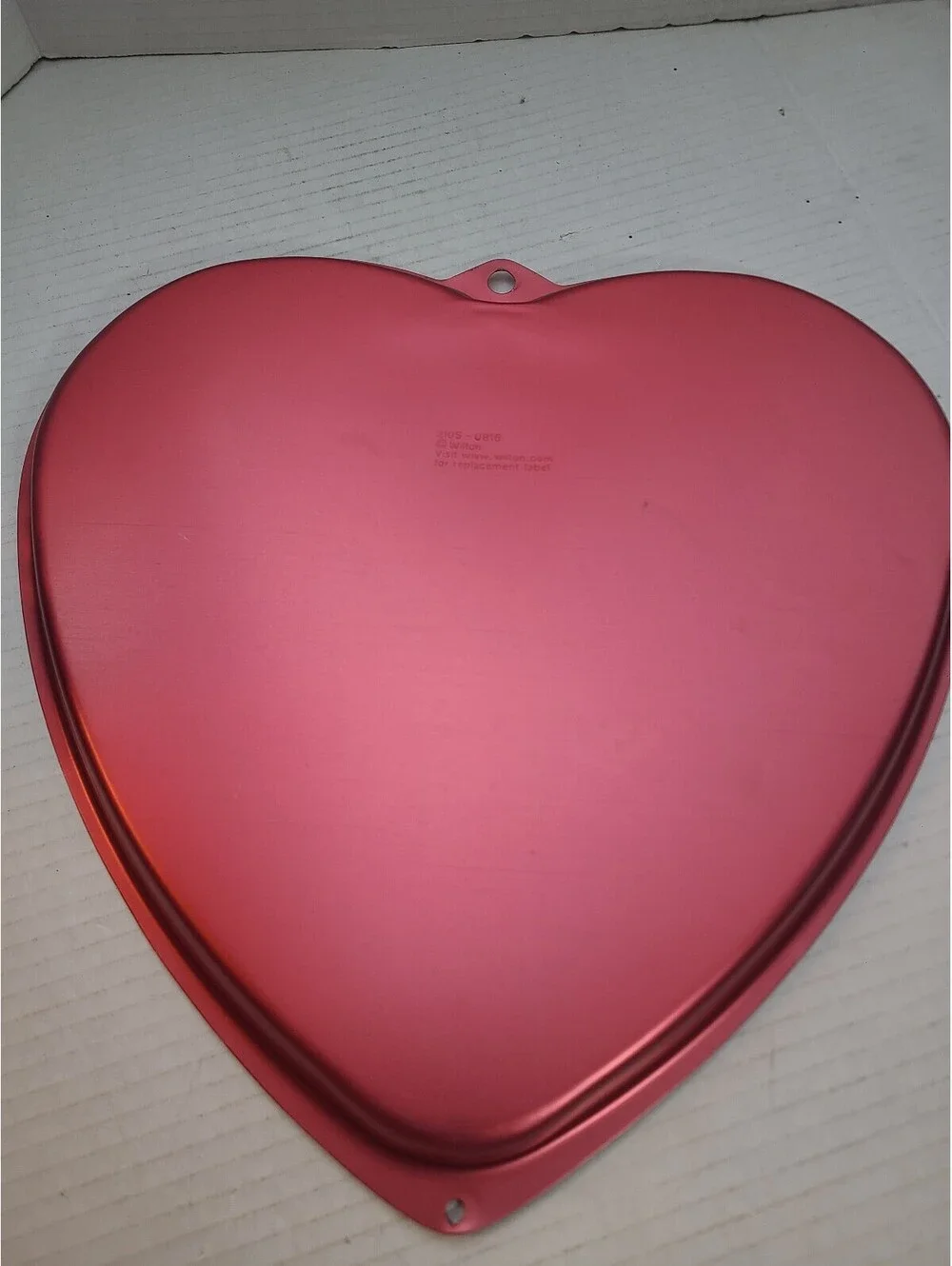 Wilton Model 2105-0816 Heart Shaped Red Baking Pan Cookie Cake Mold